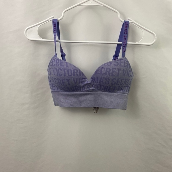Victoria’s Secret Purple Spell Out XS Bralette - Picture 1 of 10